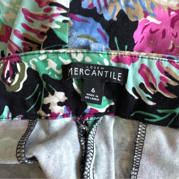 J. Crew Mercantile Floral Dress Ankle Pants - Size 6 - Picture 7 of 8